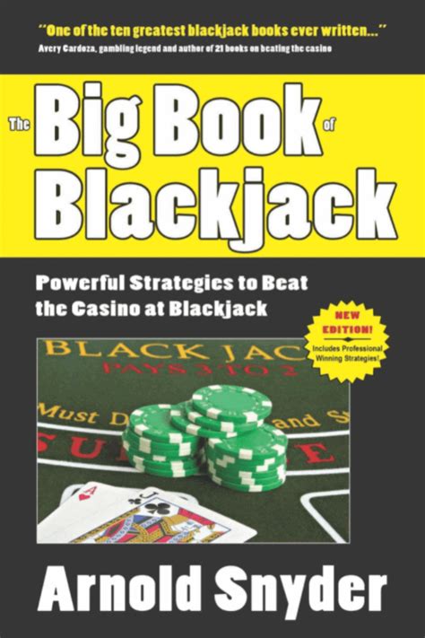 Blackjack books. The world’s greatest blackjack player, the legendary Arnold Snyder, updates a blackjack masterpiece, showing beginning and advanced players everything they need to know—and more—about the game of blackjack. Arnold Snyder’s masterpiece is the most comprehensive and important book on casino blackjack ever published! 