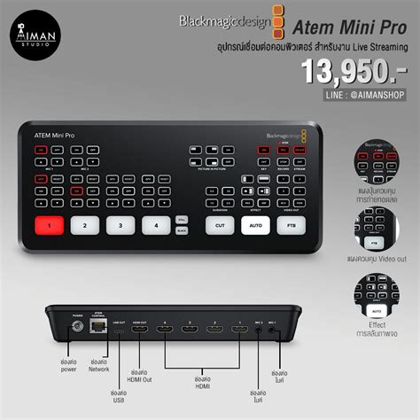 Blackmagic atem mini pro.  Get an expanded professional style control Blackmagic atem Mini Pro ...