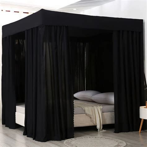 Blackout canopy bed curtains. Things To Know About Blackout canopy bed curtains. 