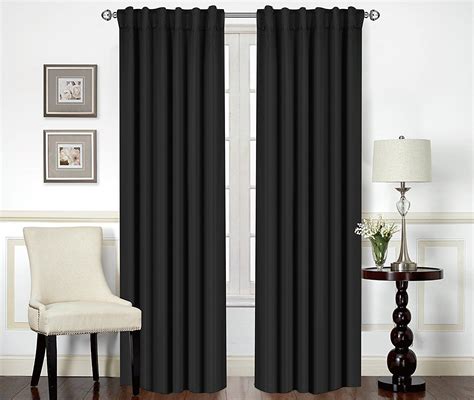 Deconovo Blackout Curtains 84 Inches Long, Black Blackout Curtains for Bedroom - 2 Panels, 52x84 Inch, Room Darkening Curtains for Living Room, Back Tab and Rod Pocket Black Curtains Polyester 4.6 out of 5 stars 21,867. Blackout curtains 52x84
