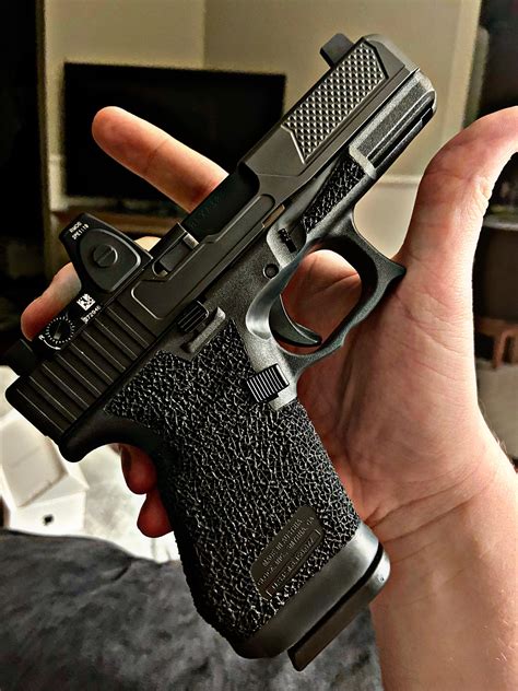 The Glock 45's frame is a crucial part of the gun since it supports the rest of the hardware. The polymer used in the construction of the Glock 45's frame is strong yet lightweight. This durable material also helps to lower the gun's overall weight, making it more manageable and convenient to carry. The ergonomic grip is a prominent component ... . 