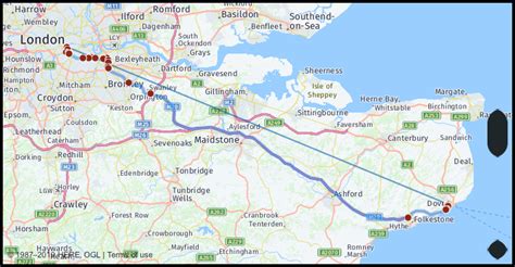 Blackpool - Dover driving directions - journey, distance, time and ...