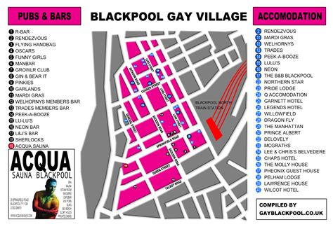 Blackpool Gay Quarter Map