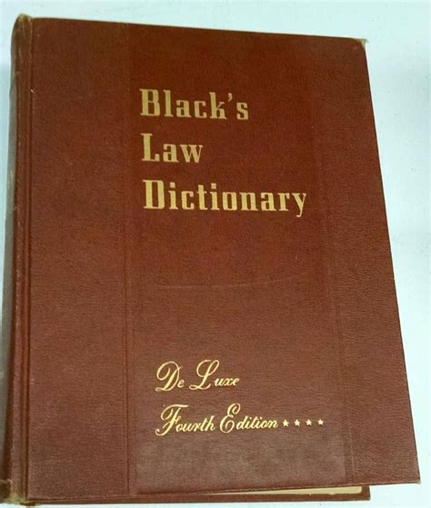 Blacks law dictionary with pronunciation guide deluxe fourth edition. - Femme sur la route de la soie.