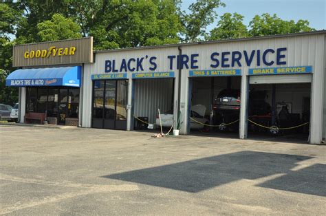 Blacks tire and auto. Specialties: When it comes to the performance of your vehicle, you want quality service from trusted experts. We are a Goodyear Tire & Service Network location. We carry Goodyear products and offer a wide range of automotive and tire services. From new tires to an oil change, to battery replacement, our skilled … 