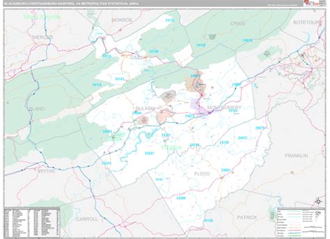 Blacksburg-Christiansburg-Radford, VA MSA - Virginia