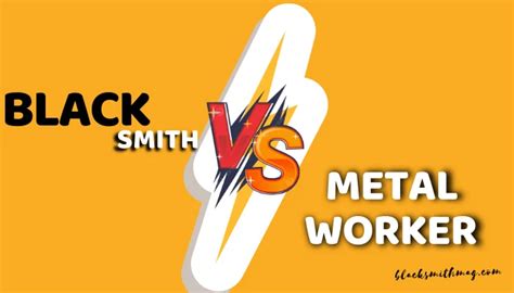 Blacksmith vs. Metalsmith the difference - CompareWords