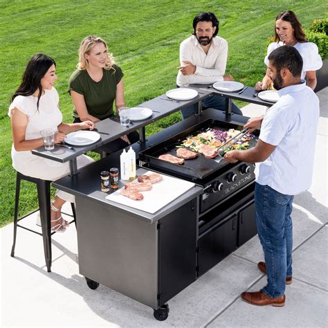 Buy Blackstone 1814 Stainless Steel Propane Gas Portable, Flat Top Griddle Frill Station for Kitchen, Camping, Outdoor, Tailgating, Tabletop, Countertop – Heavy Duty & 12, 000 BTUs, 17 Inch, Black: Everything Else - Amazon.com FREE …. Blackstone outdoor kitchen