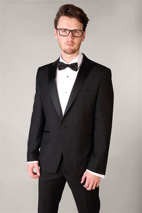 Blacktux. Details. Impeccably put together, our classic two-button Black Notch Lapel Suit is the perfect look for any evening. Super 130’s Merino wool, flat front pants and sizing available in both modern and slim fits ensure your event will be as timeless as the style. Start customizing your all black wedding suit and create a timeless look for … 