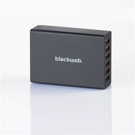 Blackweb Multiple Device 6-Port USB Wall Charger …