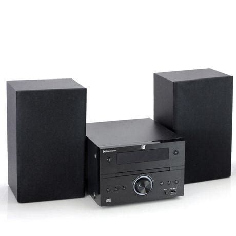 Blackweb cd stereo system.  This Bluetooth cd stereo system has a toploading CD player, ...