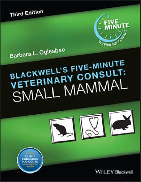 Blackwells five minute veterinary consult small mammal. - Katastrophen und ihre bewältigung in den ländern des südens.