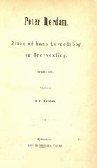Blade af hans levnedsbog og brevvexling fra 1806 til 1844. - Ueber die zusammengesezten m©þgen verschiedener thiere.