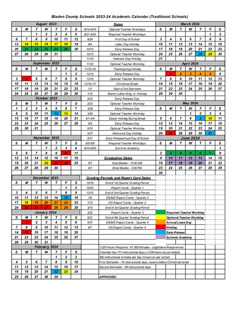 Bladen County Schools Calendar