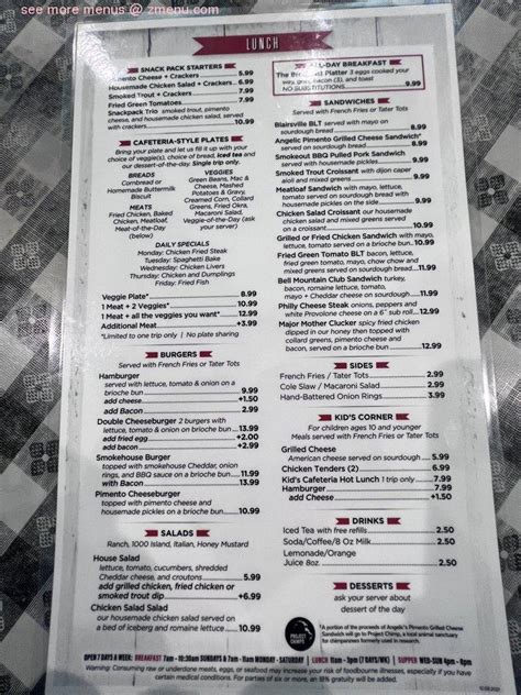 Blairsville restaurant- grits and greens menu. View Blairsville Restaurant Grits & Greens menu and order online for takeout and fast delivery from Ridgerunner Takeout throughout Blairsville. 