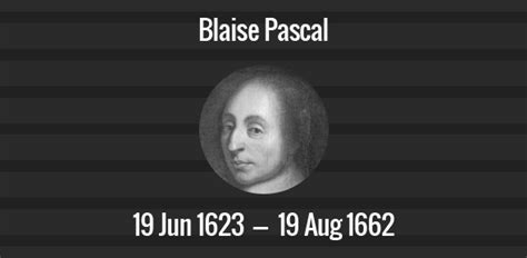 Blaise pascal death