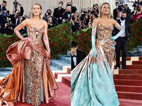 Blake Lively Steps Out In Statue of Liberty-Inspired Dress At Met Gala ...