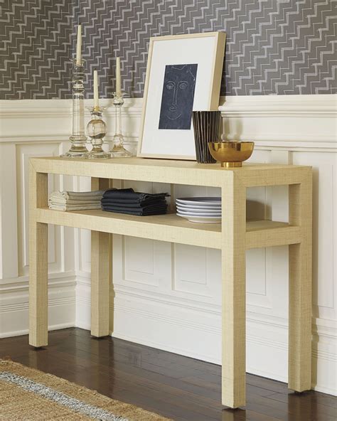 Blake console dupe. Not only is my console table copycat more than $2,000 less, it’s sustainably sourced, has a solid wood frame, and is also handcrafted. Bonus: there’s also an Arhaus Reclaimed Ubud bench that matches it. Restoration Hardware Reclaimed English Beam Large Console Table, $4,850. Dupe: Arhaus Ubud Console, $2,099. 