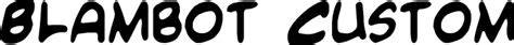 Blambot Custom Font in truetype .ttf opentype .otf format free and easy