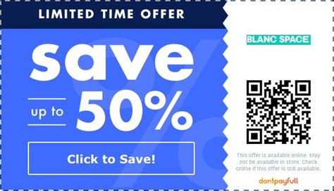 Blanc Space Voucher Codes & Discounts for November 2024 Savzz