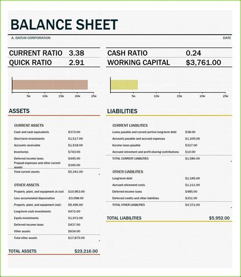 Blank Balance Sheet Form Form Resume Examples