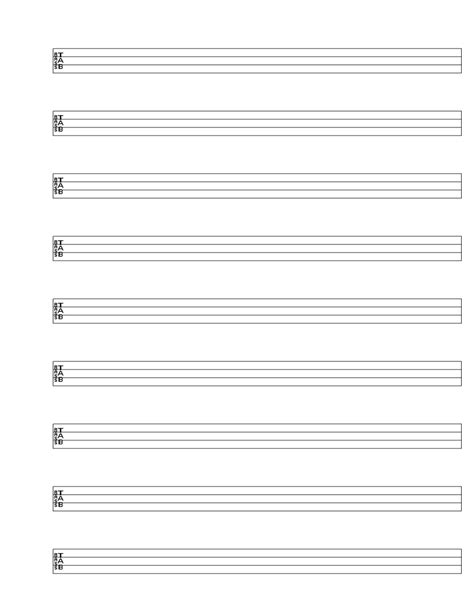 Blank Bass Tab Book: Bass Guitar Empty Tablature to …