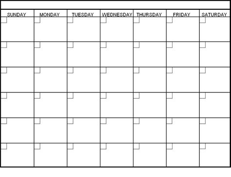 Blank Calendar Week Customize and Print