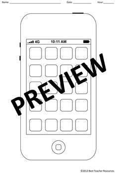 Blank Cell Phone Template - Create Your Own iPhone