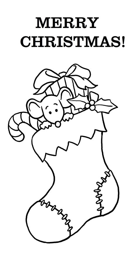 Blank Christmas Coloring Pages