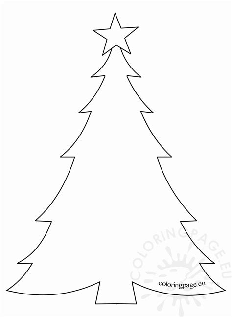 Blank Christmas Tree Coloring