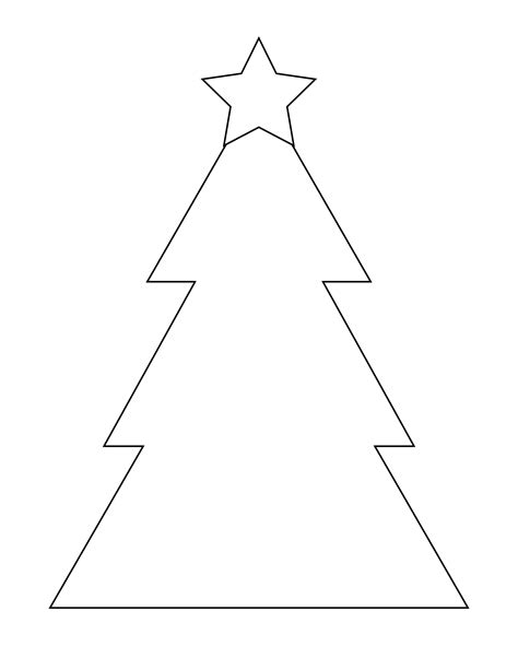 Blank Christmas Tree Template