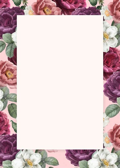 Blank Floral Template