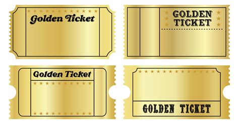 Blank Golden Ticket Template