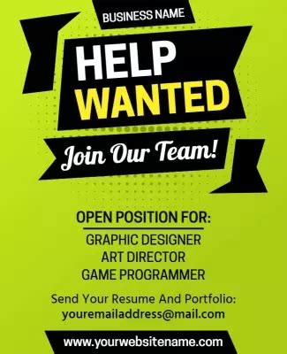 Blank Help Wanted Ads Examples