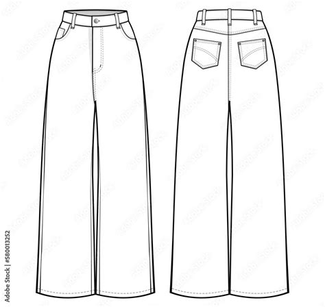 Blank Jeans Template