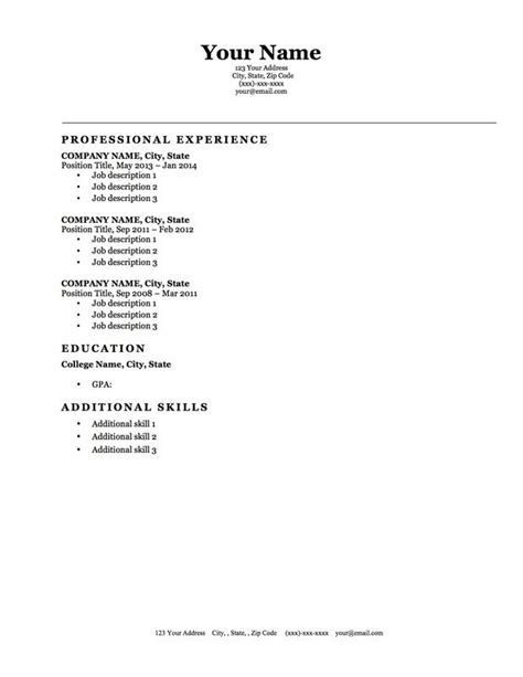 Blank Job Resume Form we provide as reference to make correct and good