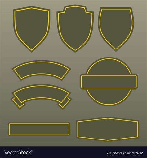 Blank Military Patch Template