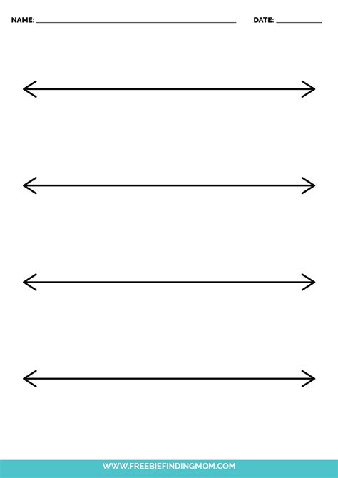 Blank Number Line Printable Customize and Print