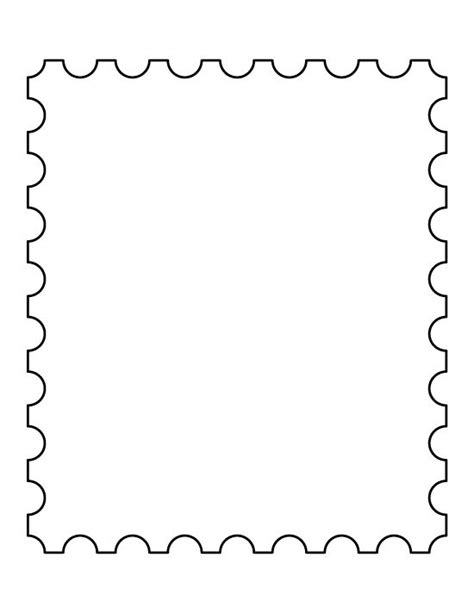 Blank Postage Stamp Clipart