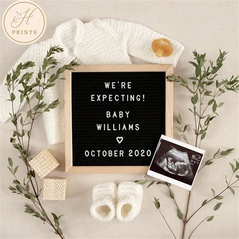 Blank Pregnancy Announcement Template Free