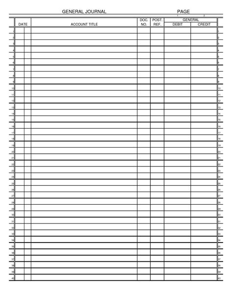 Blank Printable Column Forms Printable Forms Free Online