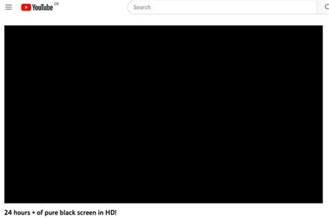 Blank Screen YouTube
