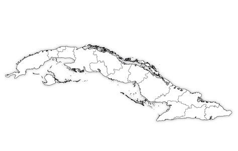 Blank Simple Map Of Cuba
