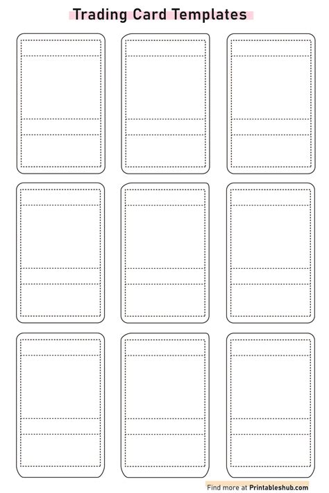 Blank Trading Cards Template LAB