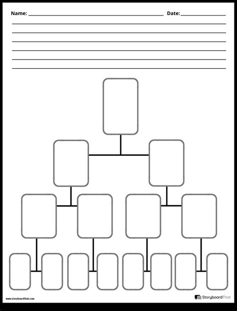 Blank Tree Diagram Template Professional Plan Templates