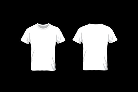 Blank Tshirt Template Front And Back