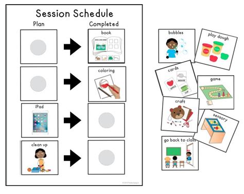 Blank Visual Schedule Activity The SLP Solution