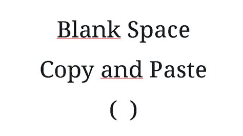 Blank space copy and paste. There are no blank spaces, it's actually space reserved be the | symbol. However, it's not the same one you will find on your keyboard. Here you go, just copy and paste: 