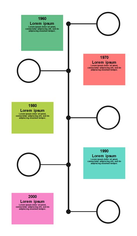 Blank timeline template editable