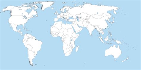 Blank world map hi-res stock photography and images - Alamy